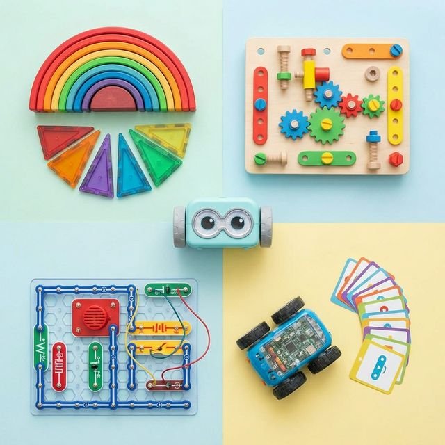 STEM toys organised by age group